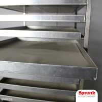 platenwagen RVS 80 x 60 cm