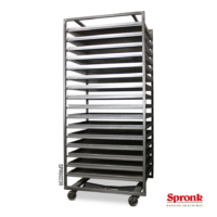 platenwagen RVS 80 x 60 cm