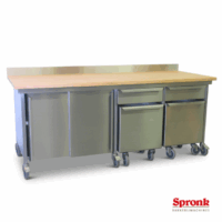 v 't Wout werkbanken, RVS