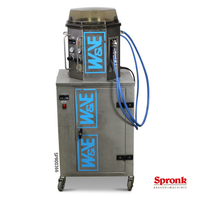 Chocolade spuitmachine, fabr. W&vE