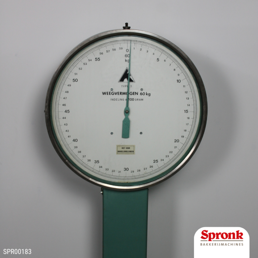 Klok Bascule weegschaal