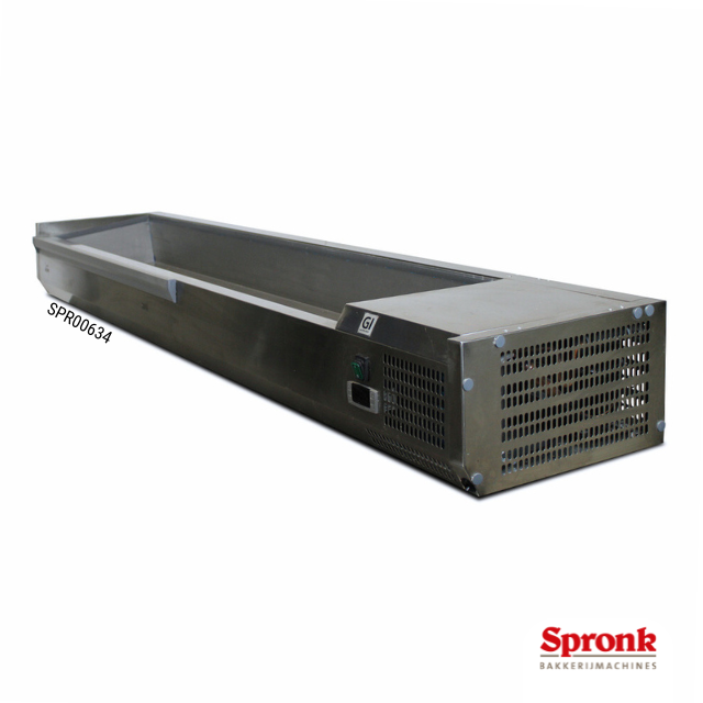 SPR00634-1-Opzetkoeling.png Opzetkoeling, Gastro-Inox-type 9x GN1/3 met deksel