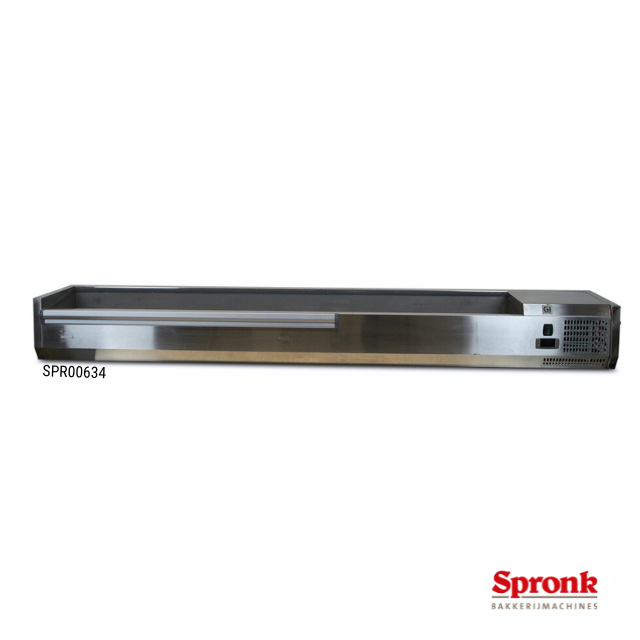 SPR00634-website-Opzetkoeling.png Opzetkoeling, Gastro-Inox-type 9x GN1/3 met deksel