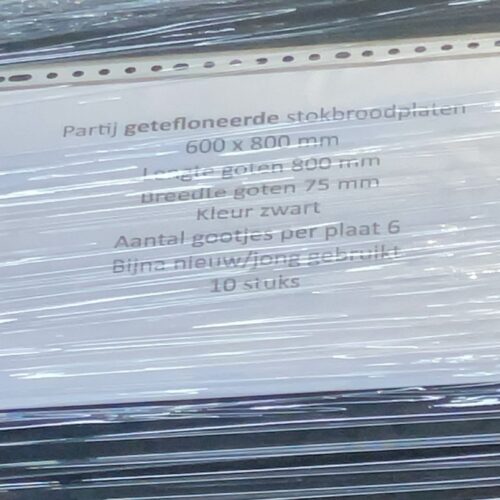 Jong gebruikte getefloneerde stokbroodplaten, 60 x 80 cm