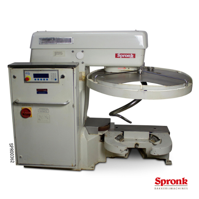 SPR00362-1-Uitrijdbare-spiraaldeegkneder Uitrijdbare spiraalkneder, Diosna-type SP 160 AF