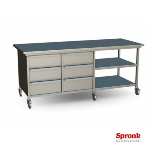 v-t-Wout-Werkbank-RVS-230x90x100-2x-3-lades-en-vlonders-website werkbank rvs