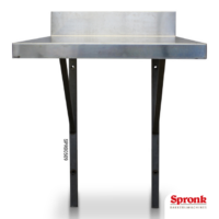 SPR00509-1 RVS werkbank wandmodel
